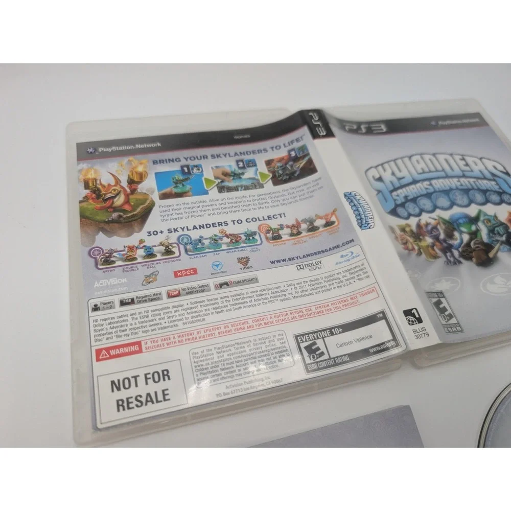 Skylanders Spyro's Adventure PS3 Cib Complete Tested Working Ps3